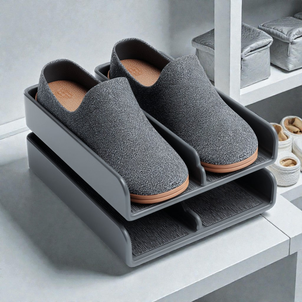 Charcoal-Guard Shoe Organizer - Odor-Neutralizing Stackers